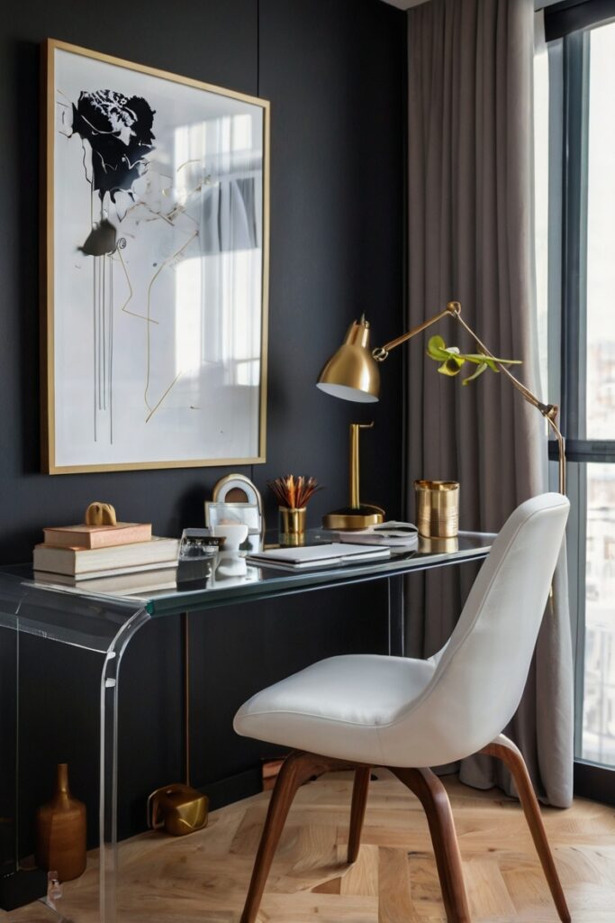 Acrylic or Glass Desk